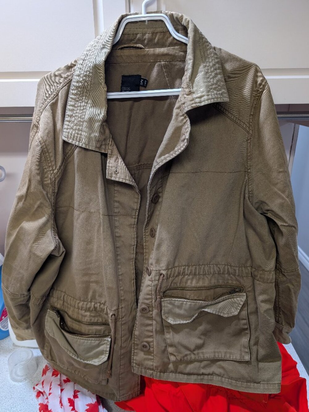 Khaki coloured jacket - size 18